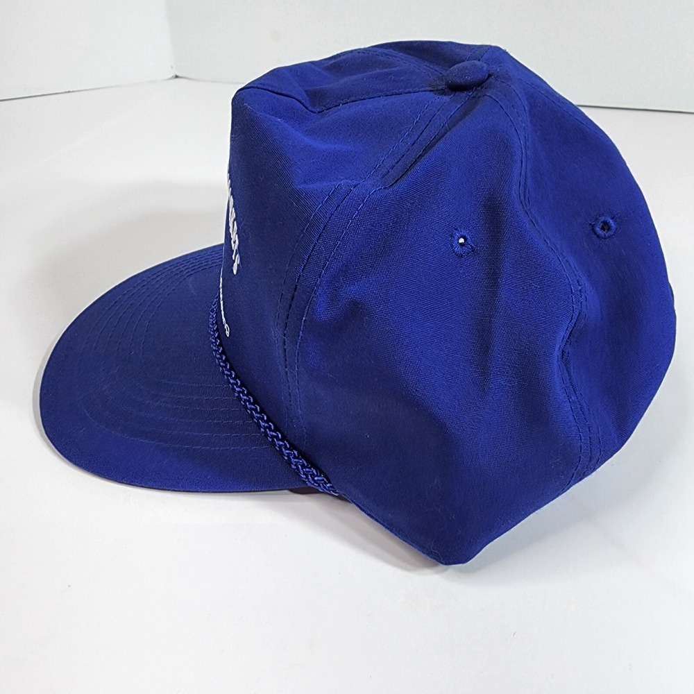 Vintage Cameo "Juliaetta & Troy Markets Meat & Wild Game" Snapback Hat Rope Cap - Picture 5 of 12